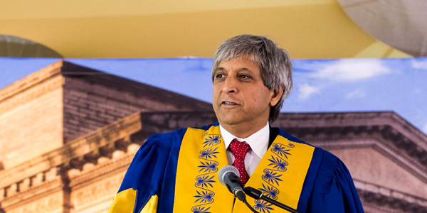 Professor Adam Habib delivering Welcome Day speech